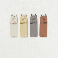 Fox & Pine Faux Suede Llama Foldover Tags Neutrals, 4 ct.