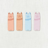 Fox & Pine Faux Suede Llama Foldover Tags Pastels, 4 ct.