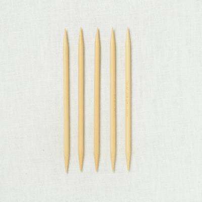 Clover Takumi Bamboo Double Point Needles 7"