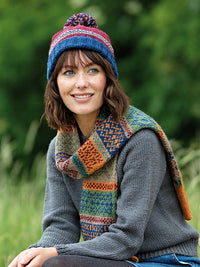 Addison hat and scarf by Sarah Hatton