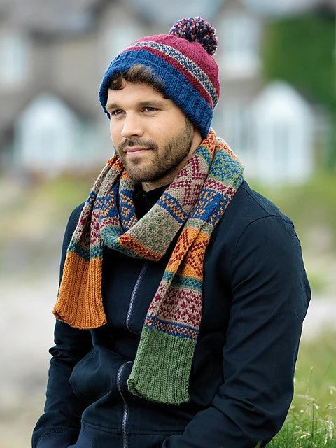 Addison hat and scarf by Sarah Hatton