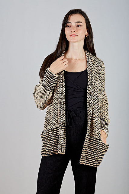 Crosshatch Cardigan by Nina Holubcova