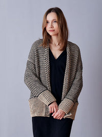 Crosshatch Cardigan by Nina Holubcova