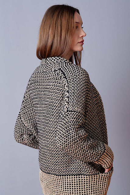 Crosshatch Cardigan by Nina Holubcova