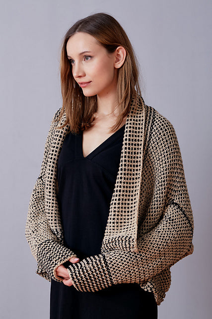 Crosshatch Cardigan by Nina Holubcova