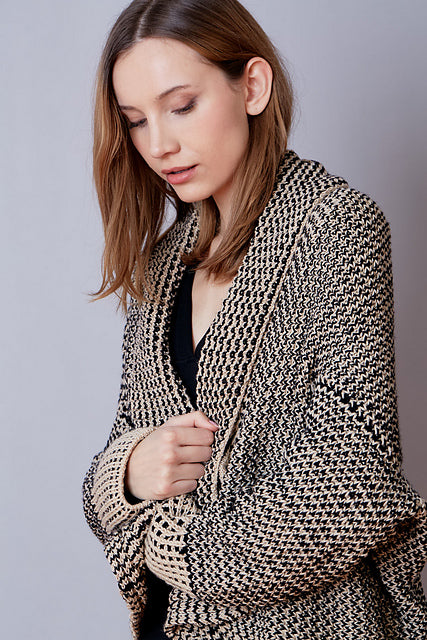 Crosshatch Cardigan by Nina Holubcova