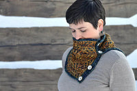 Deco Fans Cowl by Sara Huntington Burch