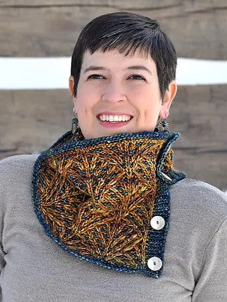 Deco Fans Cowl by Sara Huntington Burch