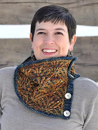 Deco Fans Cowl by Sara Huntington Burch