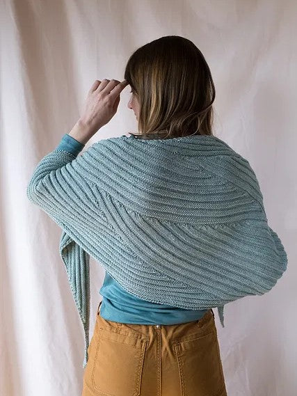 Chalk Stripe Shawl - LYS Day 2022 by Lisa R. Myers