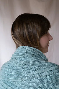 Chalk Stripe Shawl - LYS Day 2022 by Lisa R. Myers