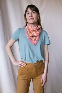 Candy Stripe Bandana Cowl - LYS Day 2022 by Quinn Reverendo