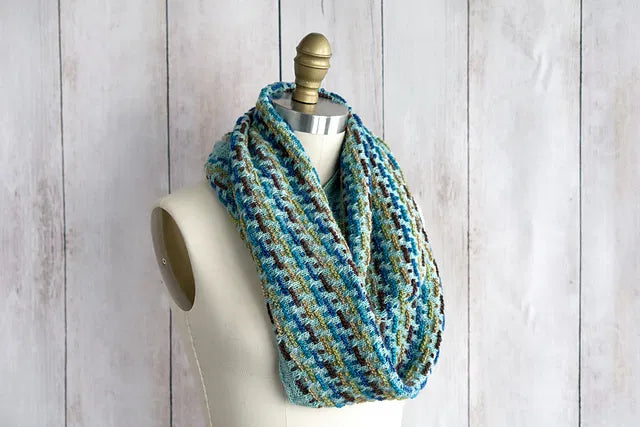 Trolley Tracks Infinity Scarf by Lisa R. Myers