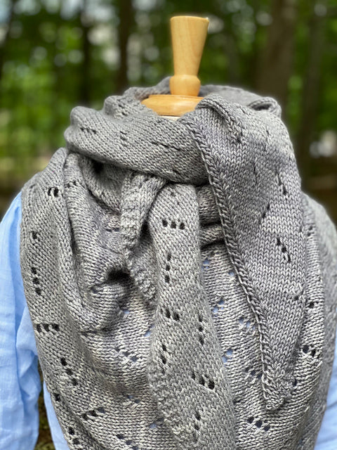 Carriage Ride Shawl by Plucky Knitter Design