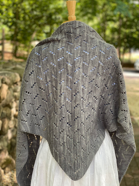 Carriage Ride Shawl by Plucky Knitter Design