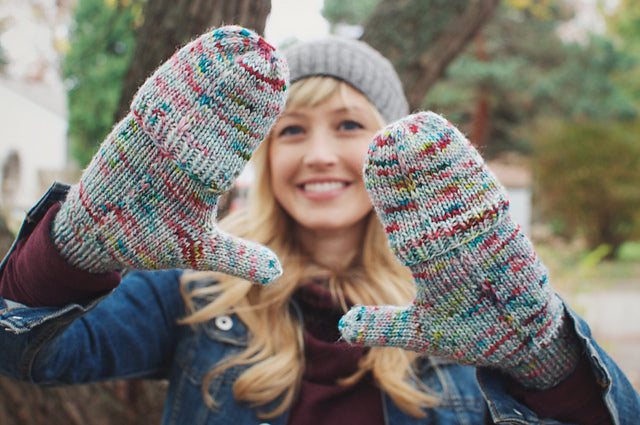 Tinsel Mitts by Andrea Mowry