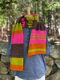 Show Your Stripes Scarf by Plucky Knitter Design