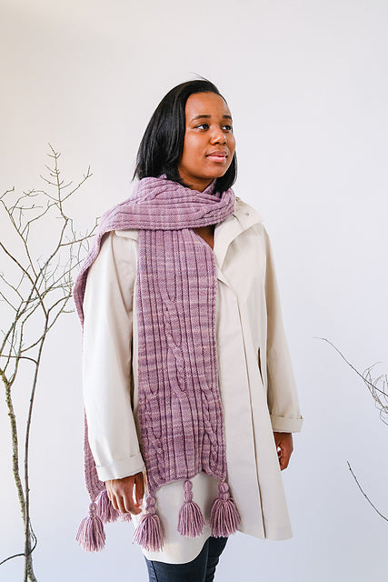 Long Shadows Scarf by Beach House Knits