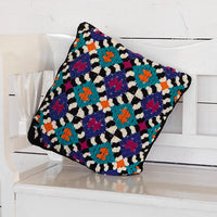 Liquorice Rose Blanket & Cushion by Emma Leith