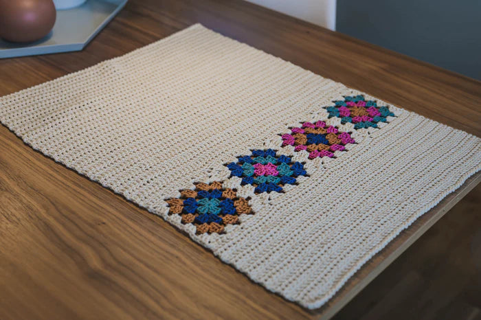 Granny Square Dish Towel (Crochet)