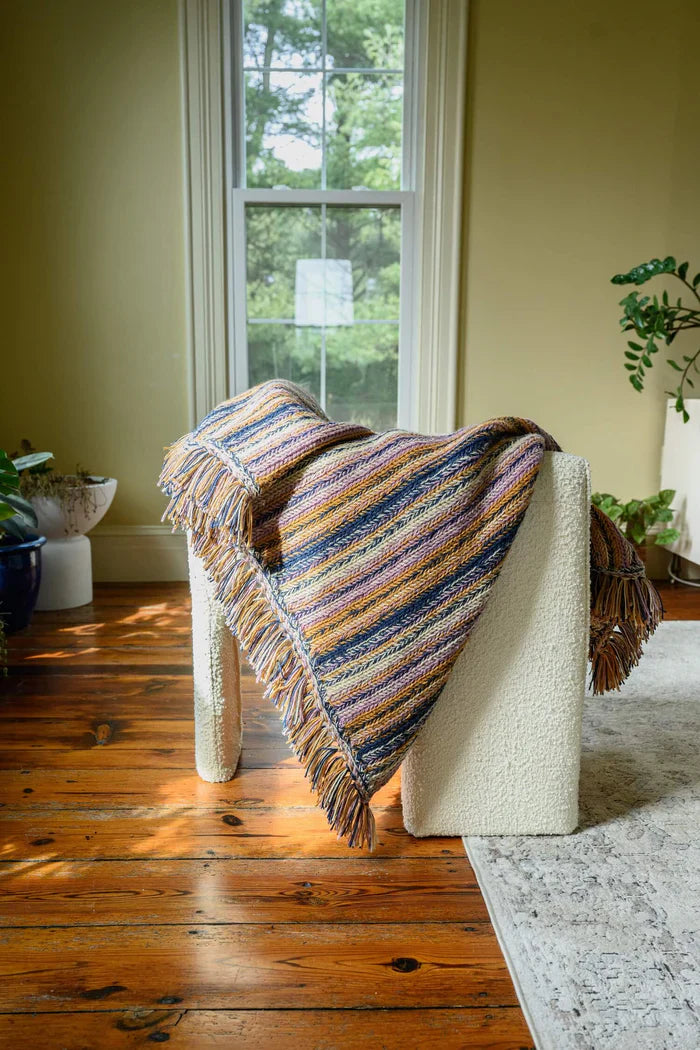 Braided Stripe Blanket by Alison Welch