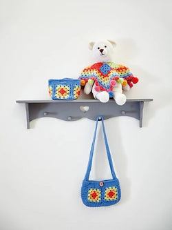 Granny Square Bear Shopper & Child's Bag by Emma Varnam