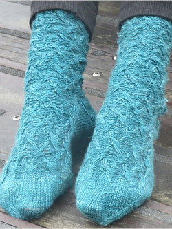 Impossible Geometry Socks by Sarah Dawn