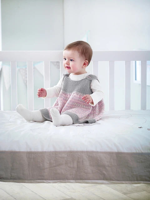 Princess Pinafore Dress & Bootees by Jenny Watson