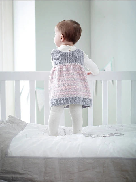 Princess Pinafore Dress & Bootees by Jenny Watson