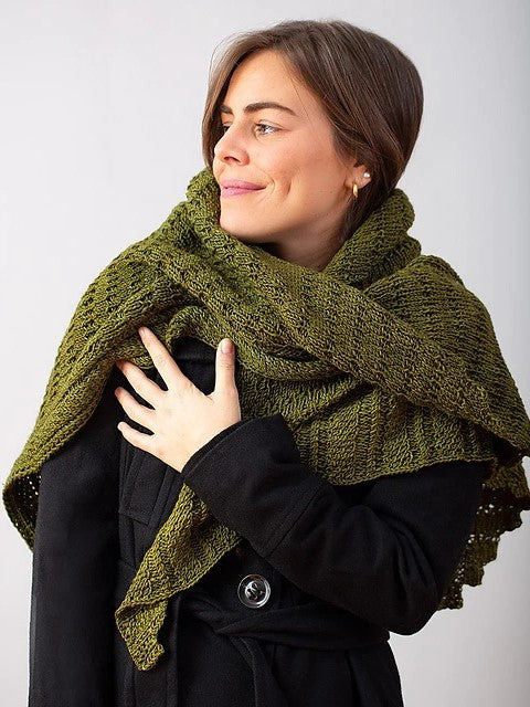 Serpentine Column Shawl by Catherine Salter Bayar