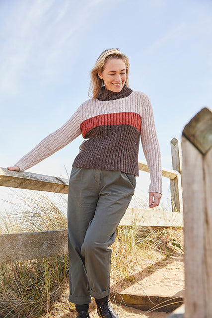 10698 Coastline Roll Neck by Sirdar