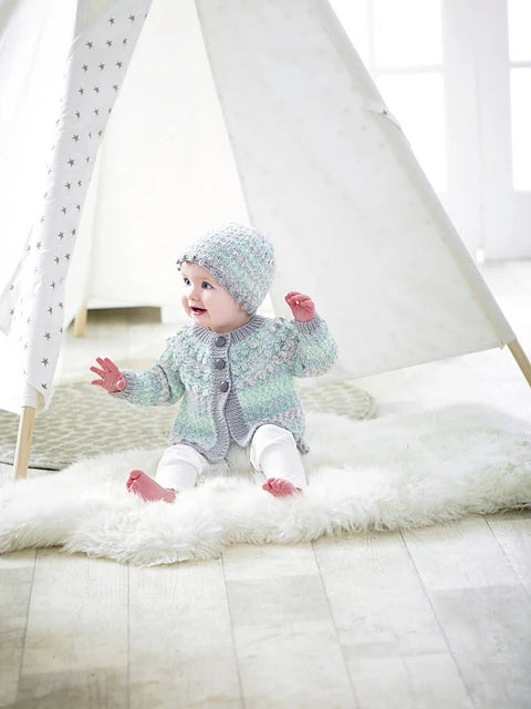 Stardust Cardigan & Hat by Jenny Watson