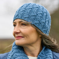 Laurie Cable Rib Cowl & Hat by Sarah Hatton