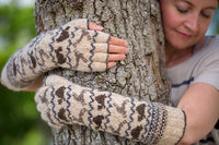 Tortoise and Hare gauntlets by Kate Davies Designs