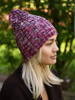 Raspberry Braids Hat by Shannon Dunbabin