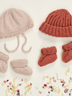 Jemima & Jeremy Hats & Booties by Sarah Hatton