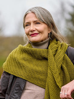 Erin Elongated Triangle Shawl by Sarah Hatton