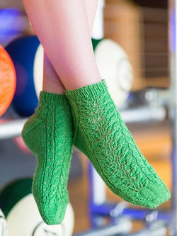 Cascading Vine Socks by Emma Wright