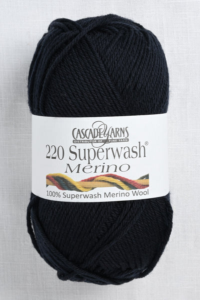 Cascade 220 Superwash Merino 28 Black