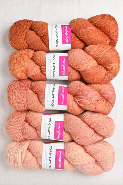 Sweet Georgia Tough Love Sock Party Pack Sunkissed