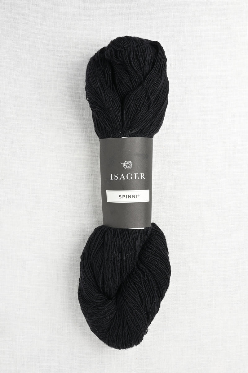 Isager Spinni 30 Black 100g