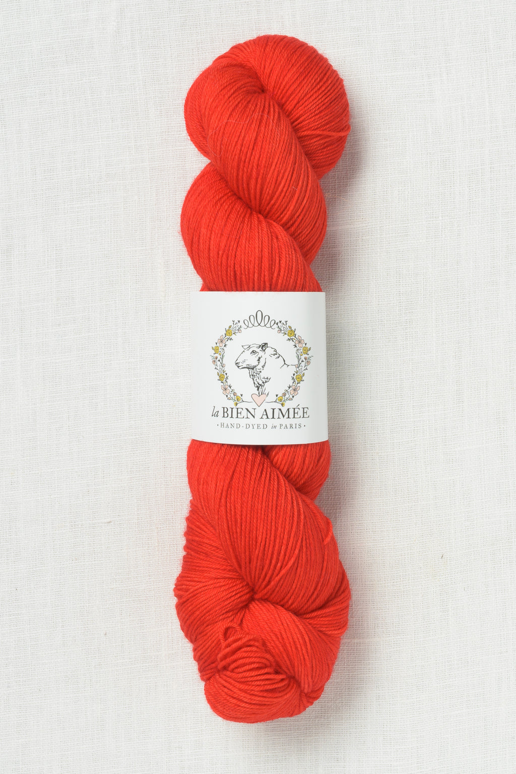 La Bien Aimee Merino Super Sock Coquelicot