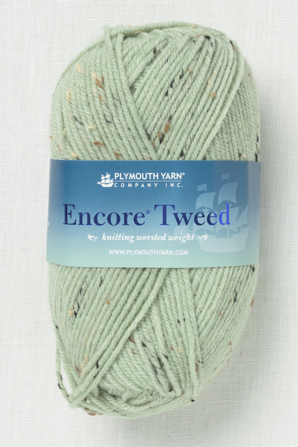 Plymouth Encore Worsted Tweed 2334 Seafoam