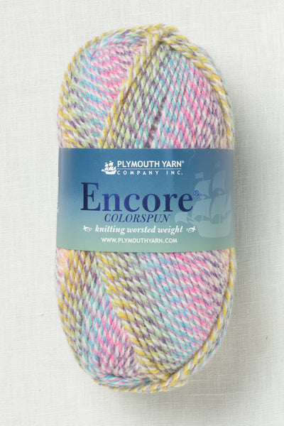 Plymouth Encore Worsted Colorspun 7722 Very Bright Kids