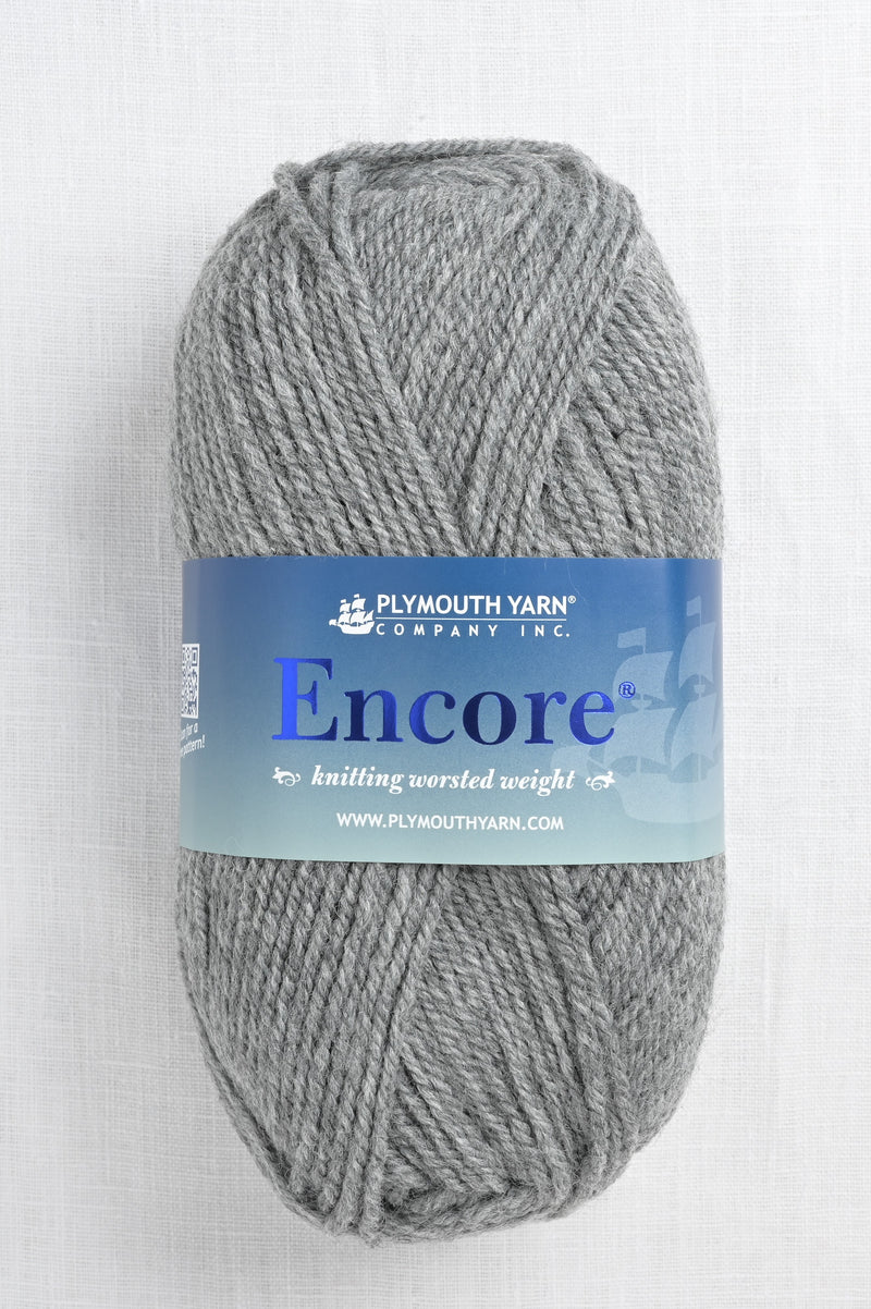 Plymouth Encore Worsted 194 Medium Grey