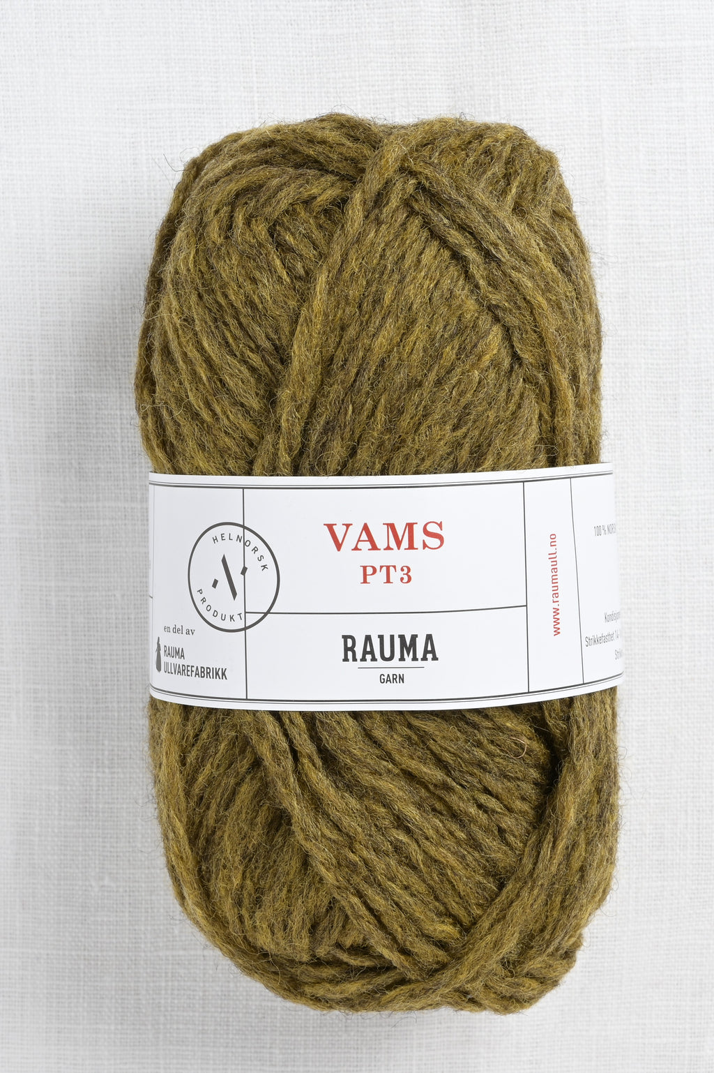 Rauma Vamsegarn 406 Moss Green Dark Heather