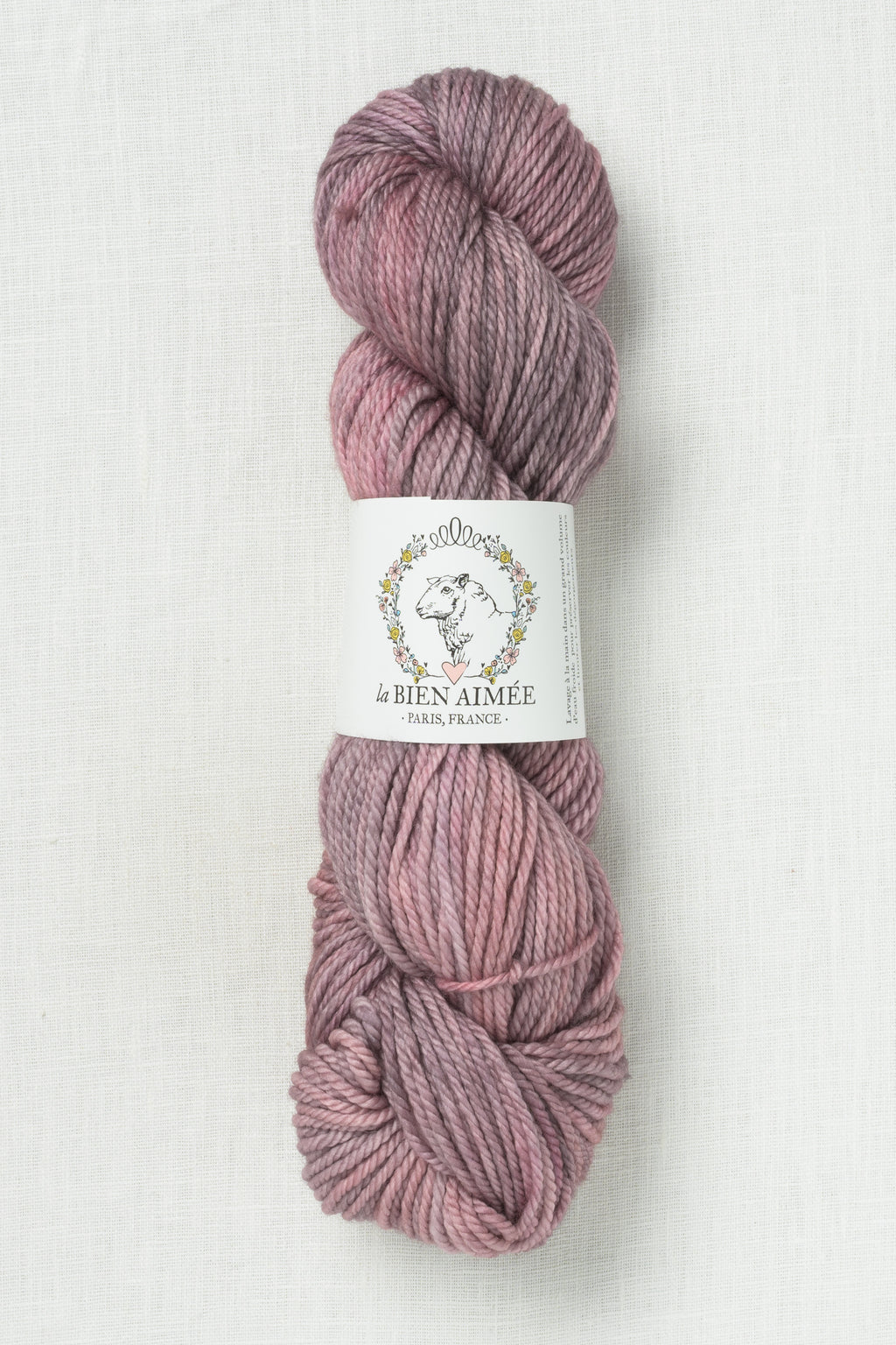 La Bien Aimee Merino Aran Pink Granite