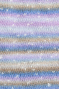 Lang Yarns Cloud Tweed 10 Azure Purple Camel swatch