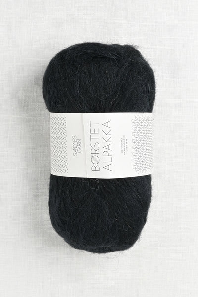 Sandnes Garn Borstet Alpakka 1099 Black