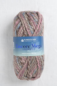 Plymouth Encore Mega Colorspun 7168 Taupe, Pink, Blue